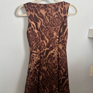Leopard Print Sleeveless Dress
